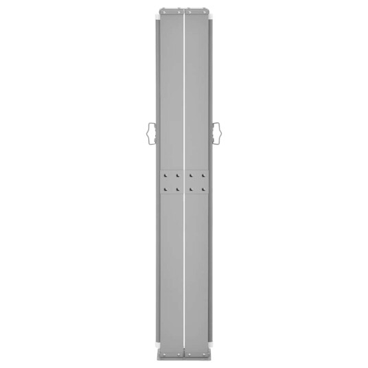  Uttrekkbar sidemarkise svart 160x600 cm