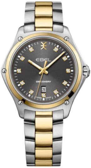 Ebel Dameklokke 1216547 Discovery Grå/18 karat gult gull Ø33 mm