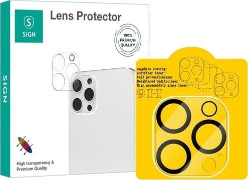 SiGN Tempered Glass Lens Protector for iPhone 16 P