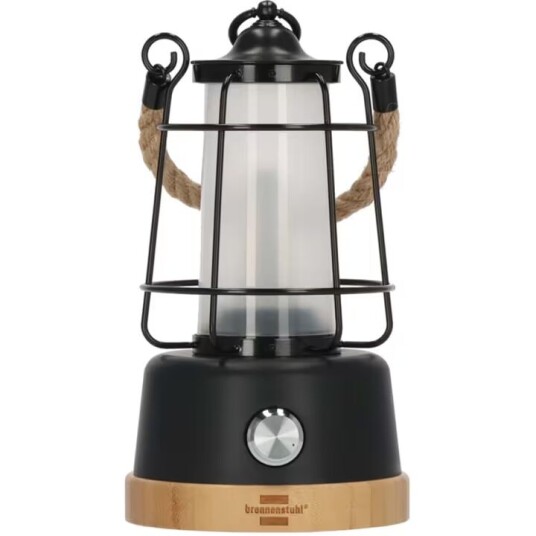 brennenstuhl Oppladbar campinglampe CAL 1 med hampetau og bambussokkel (370 lm, IP44, brenntid opptil 75 timer, dimbar, justerbar lysfarge) brennenstuhl Oppladbar campinglampe CAL 1 med hampetau og bambussokkel (370 lm, IP44, brenntid opptil 75 timer, dimbar, justerbar lysfarge)