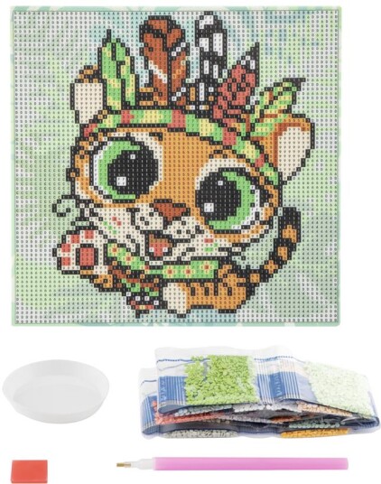 Diamond Painting lerret med tiger Diamond Painting lerret med tiger