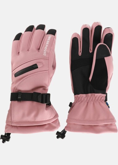 Cervinia Ski Glove W, Dark Rose/Black, S,  Skihansker
