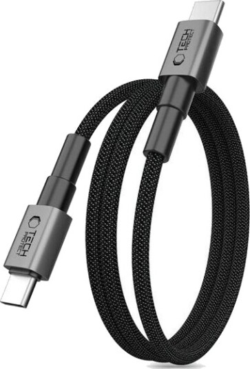 Tech-Protect Ultraboost DNA MagTwist USB-C PD-kabel 100W / 5A 100 cm Grå