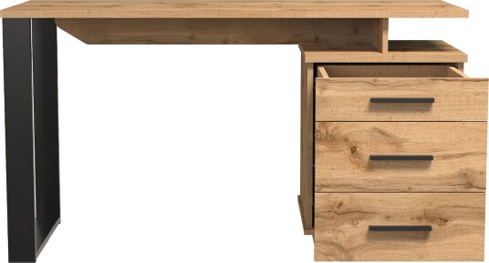 Skrivebord Svart|Eik