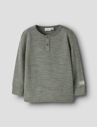name it Nmmwyla Wo/Vi Ls Top - Khaki green - 92