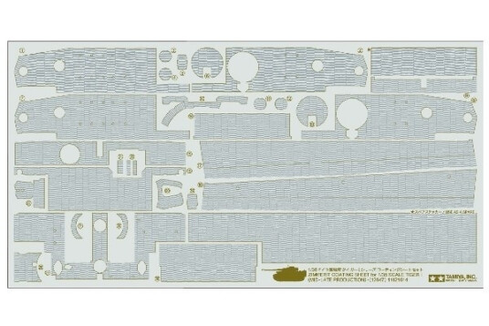 Tamiya 1/35 TigerI Mid Late Zimmerit beleggark