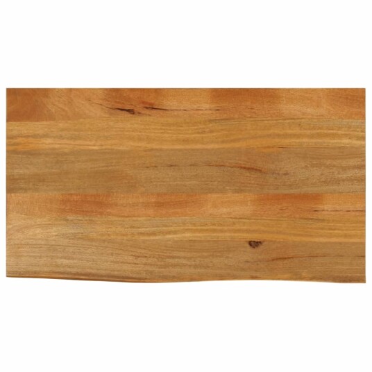 Bordplate 120x60x2,5 cm naturlig kant heltre mango 370552 Bordplate 120x60x2,5 cm naturlig kant heltre mango 370552