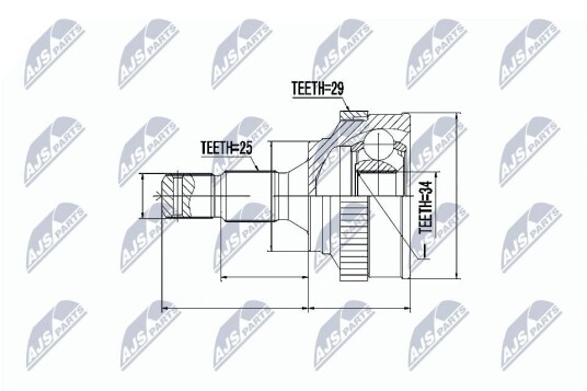 Nty Drivknute drivaksel NTY NPZ CT 008