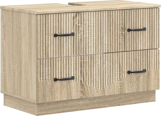 vidaXL Baderomsvaskeskap HOORN Sonoma eik 82 x 41 x 56 cm