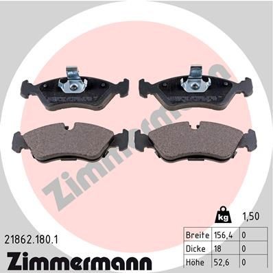 Bremseklosser sett ZIMMERMANN 21862.180.1
