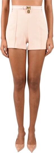 Elisabetta Franchi Dame Shorts Beige S,