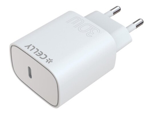 CELLY TC1USBC30WEVO - USB-C Wall Charger 30W EVO [PRO POWER]