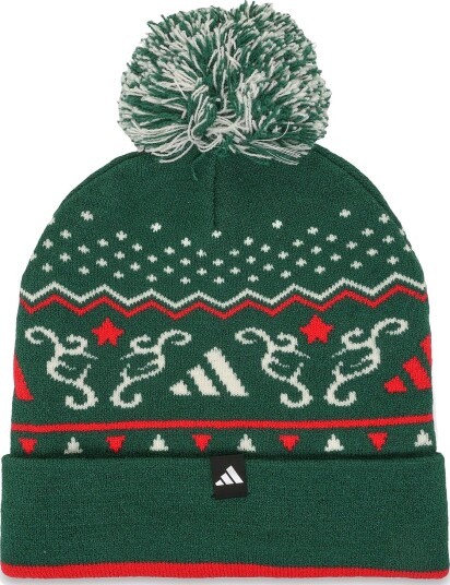 adidas Performance Xmas Beanie - CGREEN/IVORY/PURRUB - 56-58
