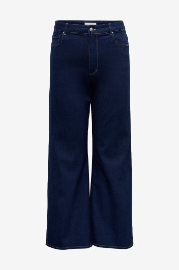 Only Carmakoma Jeans carSnow HW Wide Pim080 NO Blå