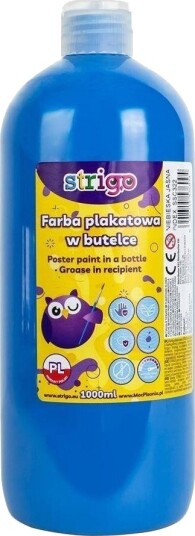 Strigo Fargeplakat I Flaske Strigo, 1000 Ml Lyseblå Strigo Fargeplakat I Flaske Strigo, 1000 Ml Lyseblå