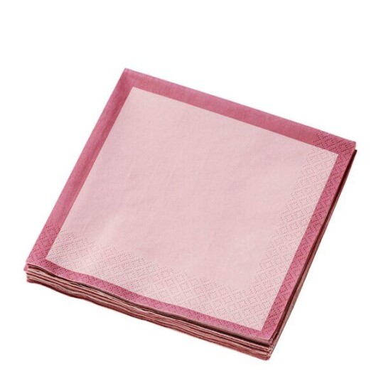 iittala Iittala serviett 33x33 cm 20 stk pink/rose iittala Iittala serviett 33x33 cm 20 stk pink/rose