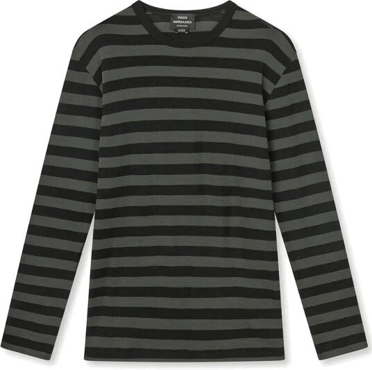 Mads Nørgaard Fine Wool Tobias Knit TARMAC/BLACK ST. L