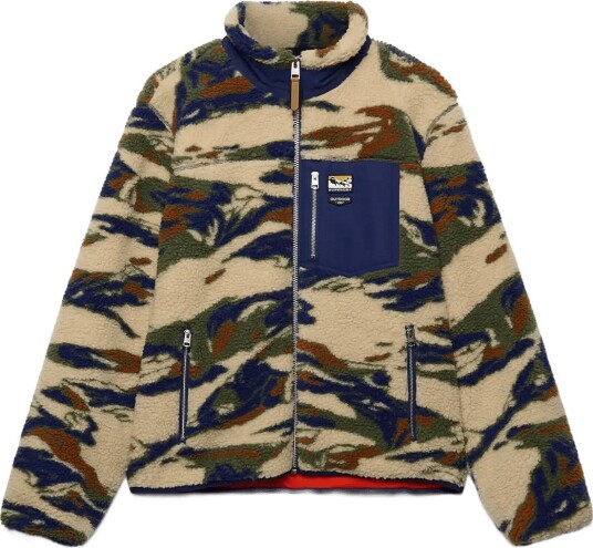 Superdry Terrain Fleece Zip Thru KHAKI TERRAIN XXL Superdry Terrain Fleece Zip Thru KHAKI TERRAIN XXL