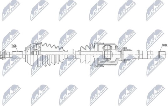 Nty Drivaksel NTY NPW PE 053