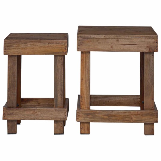 Planteholder 2 pcs Brun 70 x 11 x 27 cm Mahogni Tre Planteholder 2 pcs Brun 70 x 11 x 27 cm Mahogni Tre