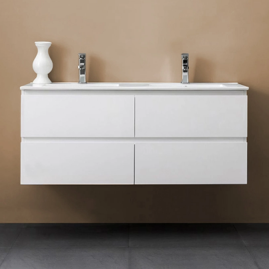 Bathlife Eufori Servantskap 120x50x46 cm med servant Hvit Bathlife Eufori Servantskap 120x50x46 cm med servant Hvit