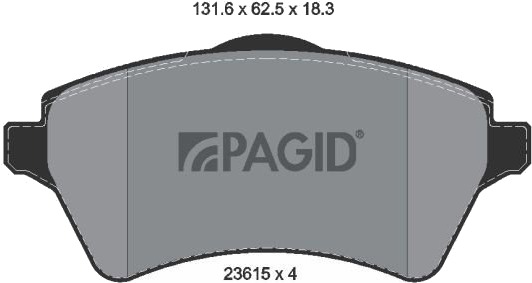 PAGID T1283N Bremseklosser PAGID T1283N Bremseklosser