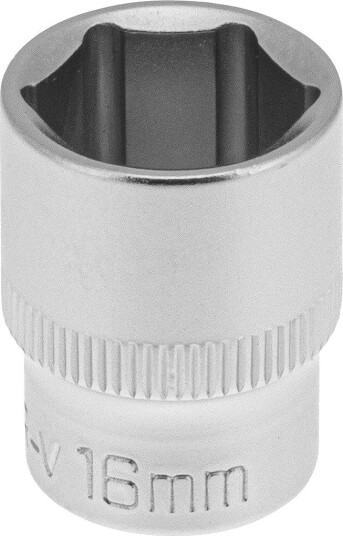 PELA Firkantfeste 562379 Pipe 3/8", 6-Kant, Kort 16 mm
