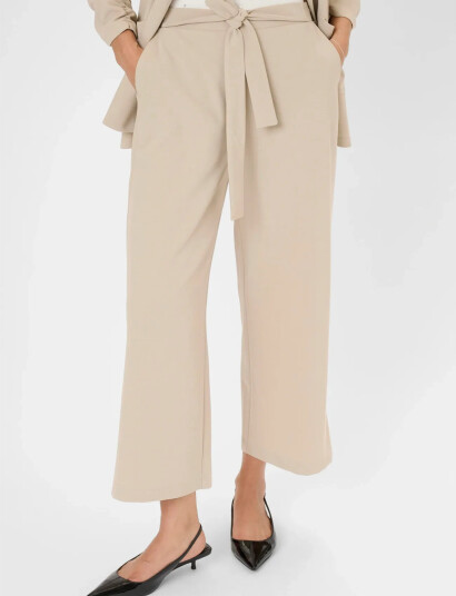 Kaffe Kaphoebe Pants Cropped Beige XXL Kaffe Kaphoebe Pants Cropped Beige XXL