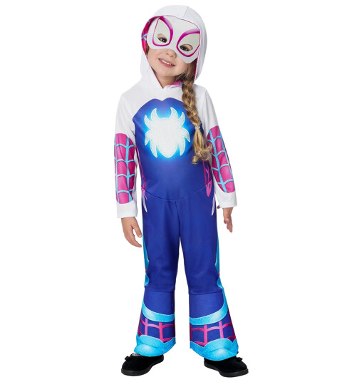 Rubies Kostymer Ghost Spider Man Glow In The Dark 2 3 år 92 98 Kostymer Hvit Lilla Rosa
