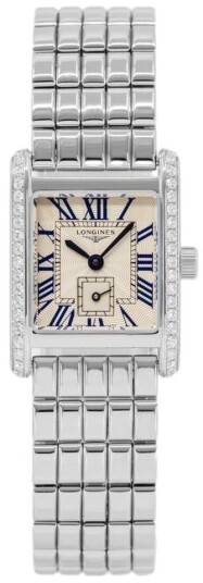 Longines Dameklokke L5.200.0.71.6 Mini DolceVita Hvit/Stål 29x21.5 mm
