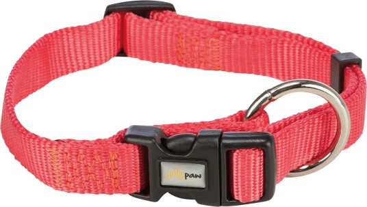 Jolly Paw Dog Collar –S: 22– Salmon S/M