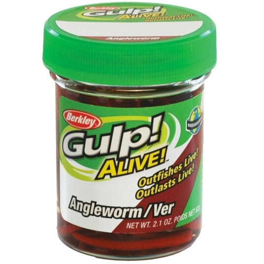 Berkley Gajaw Nat Gulp Alive Angle Worm Natrl 79
