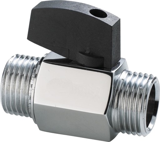 Securex 11-2720 DN10 nippel/nippel forkrommet med håndtak