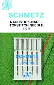Schmetz Topstitchnål 90/14 130 N, 90/14, 5-pack Schmetz Topstitchnål 90/14 130 N, 90/14, 5-pack