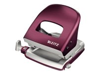 Leitz NeXXt 5006 - Hullstanser - 30 ark / 3 mm - plast, metall - granatrød