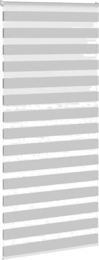 Sebragardin lysegrå 95x200 cm stoff bredde 90,9 polyester