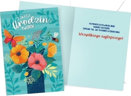 Kukartka Gratulasjonskort B6