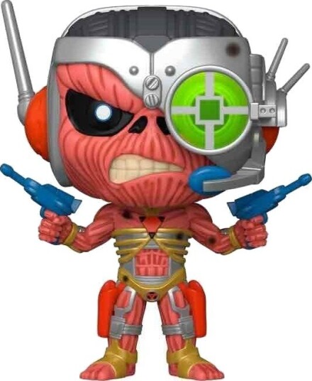 Northix Iron Maiden Cyborg Eddie Pop-figur samleobjekt av vinylleketøy