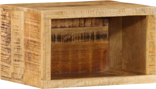 Veggmontert Nattbord 40x30x25 cm massivt tre grovt mango