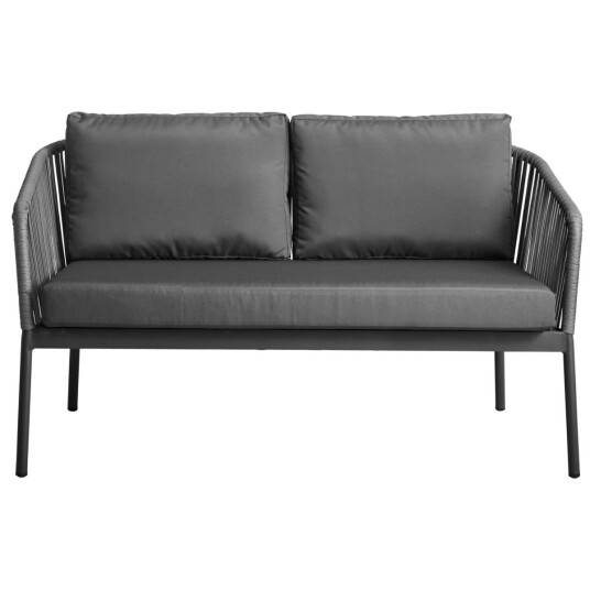 VEGA Utesofa Esperia 2 seters; 140x75x79 cm BxDxH; Antrasitt