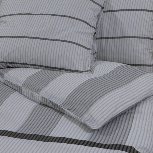  Sengesett grå 200x200 cm bomull 8720845432355