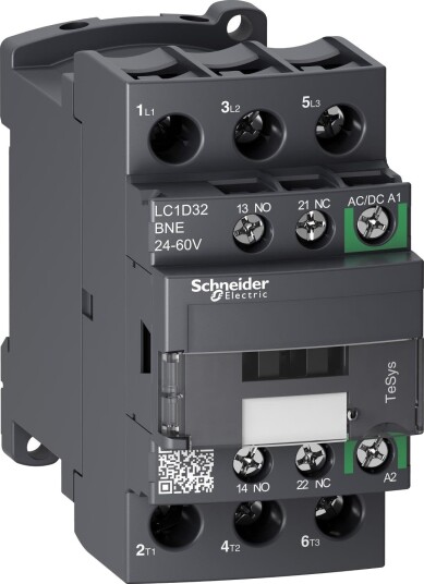 Schneider Electric LC1D32BNE Kontaktor 15 kw, 32 A 24-60 v