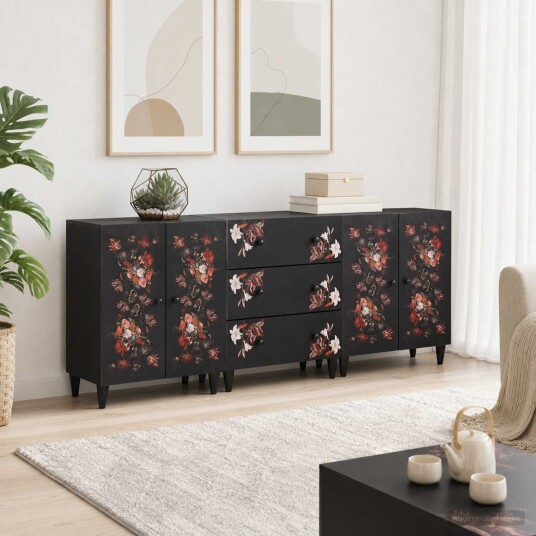 vidaXL Oppbevaringsskap 3 stk. 180 x 33 x 75 cm Massiv mango tre