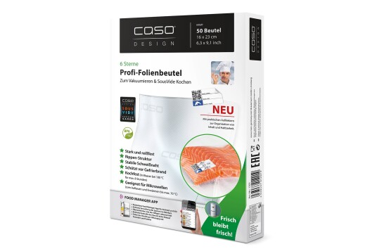 Caso - Folieposer 16x23 cm 50 stk 150my Caso - Folieposer 16x23 cm 50 stk 150my