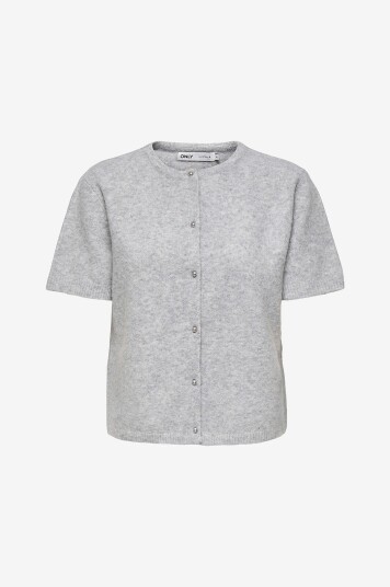 Only - Topp onlElla S/S Cardigan EX Knt - Grå