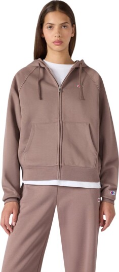 Champion Hettegenser Full Zip Hoodie Sweatshirt Brun