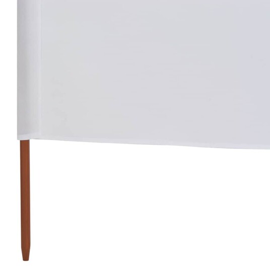 vidaXL Vindskjerm 6 paneler stoff 800x80 cm hvit