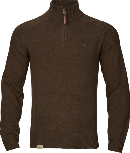 Härkila Vincent Merino Half Zip genser Herre Demitasse brown M Härkila Vincent Merino Half Zip genser Herre Demitasse brown M