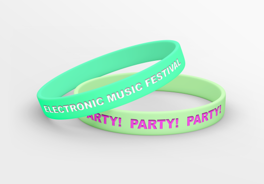Glow in the Dark Silikon Armbånd for Festivaler   Optimalisert Inngangshåndtering