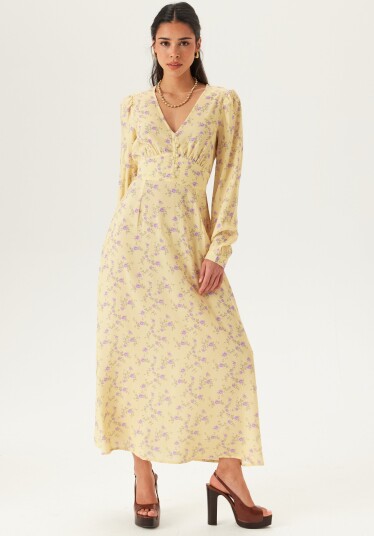 Bubbleroom Viscose V neck Maxi Dress